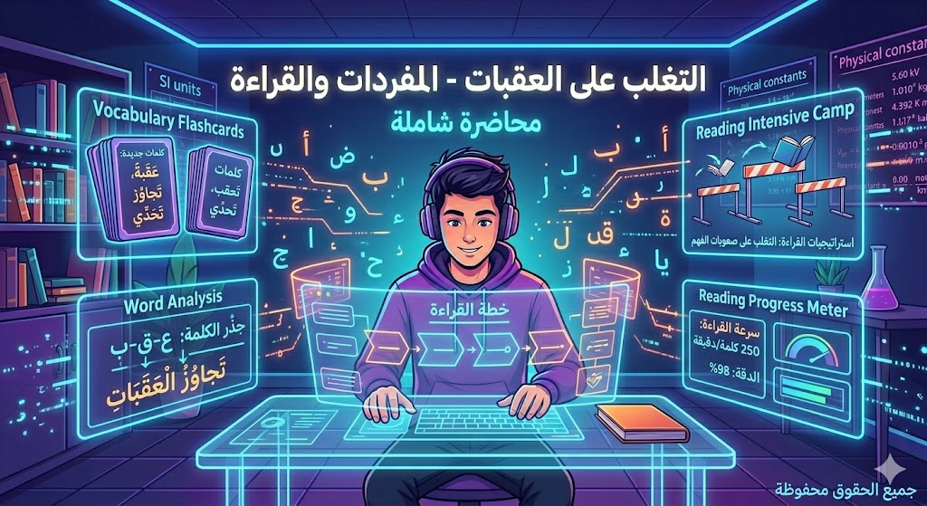 الوحدة الثانية: التغلب على العقبات - المفردات والقراءة